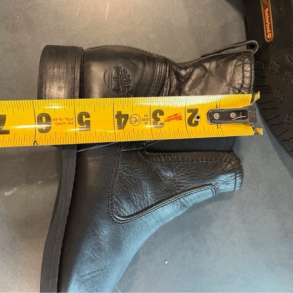 Timberland sz 8 Savin Hill Chelsea ankle black leather boots - Picture 14 of 16